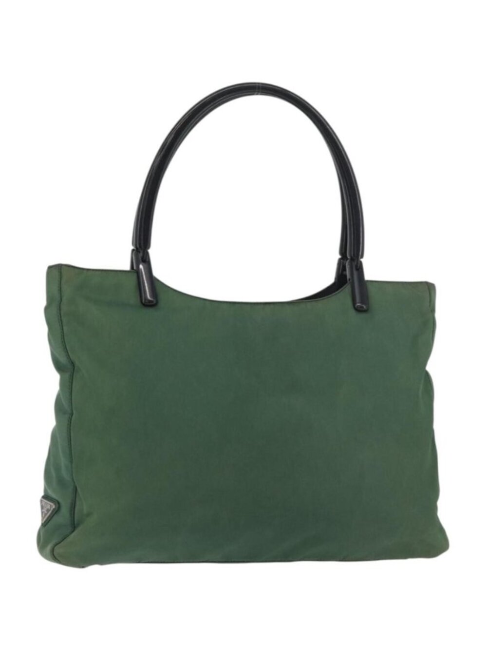 PRADA Tote Bag Nylon Green Black